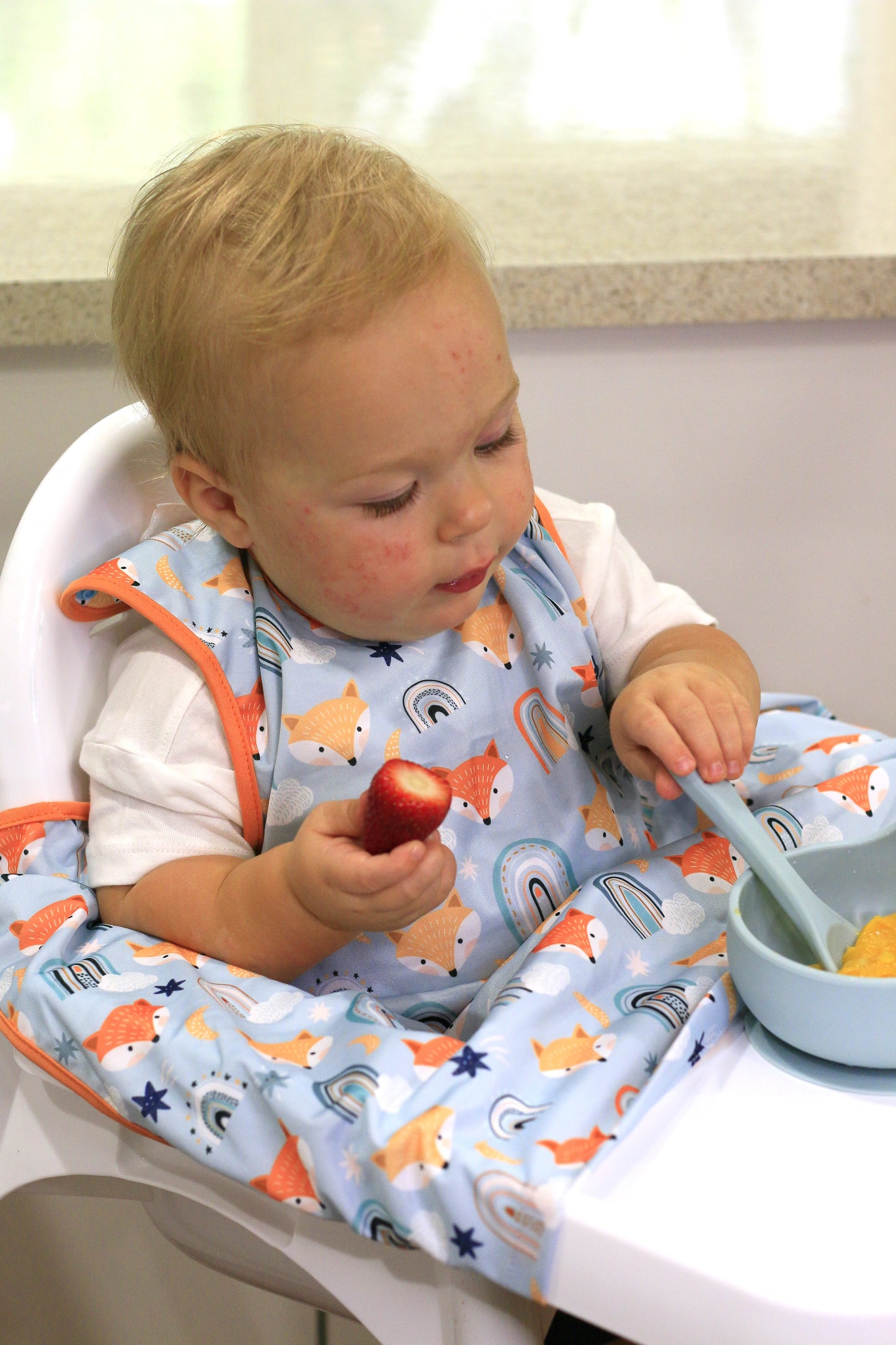 Friendly Fox Mini Weaning Bib - japoodah.com